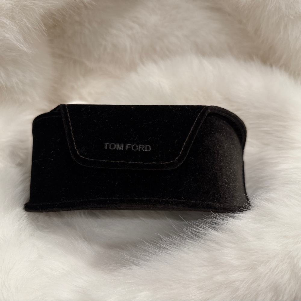 Tom Ford Brown Velvet Eye Glasses Case Only - Great Condition